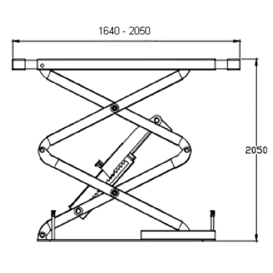 Podnośnik nożycowy podprogowy podposadzkowy Bestlift N35WPU-L